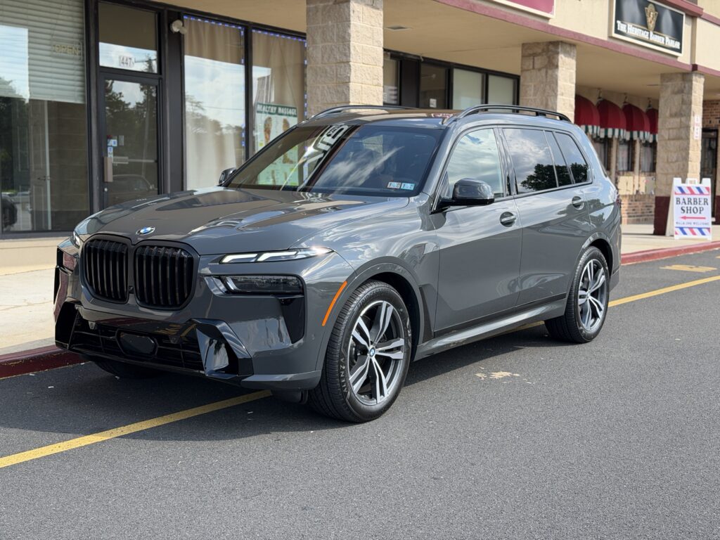 Gray BMW X7 ready for lease delivery